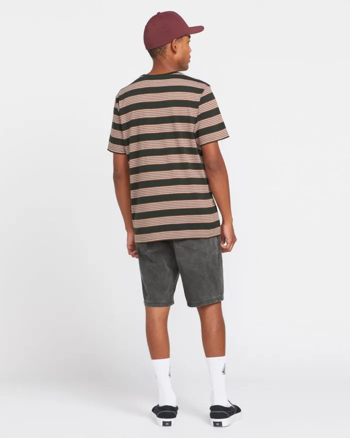Stone Faded Hybrid Shorts 8211 Stealth Mens Volcom Shorts