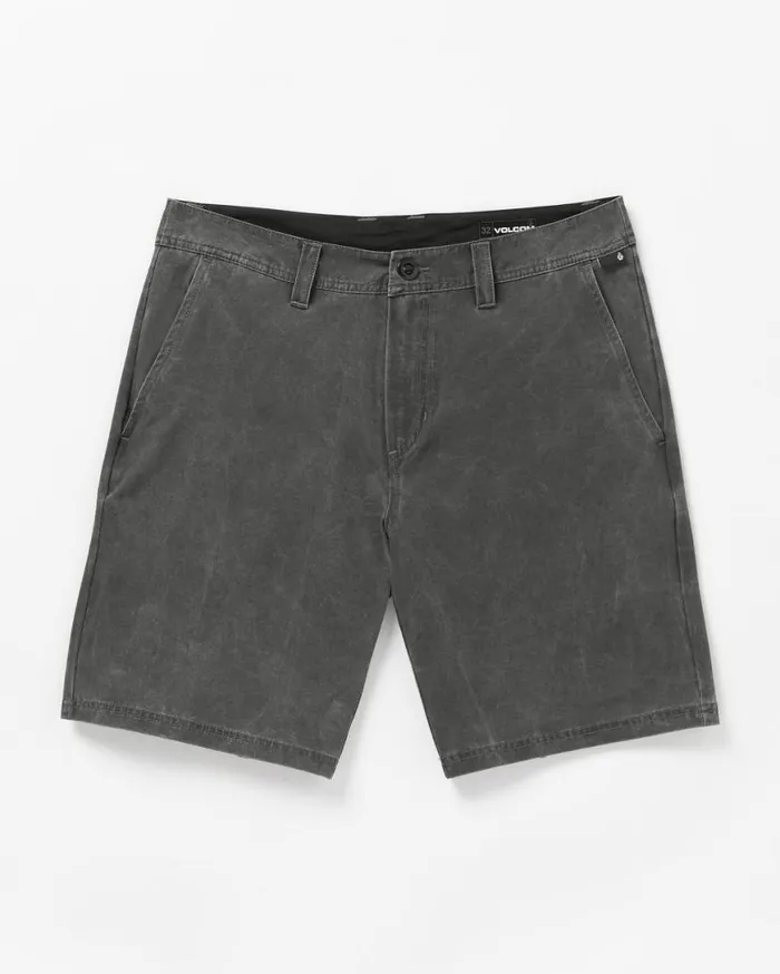 Stone Faded Hybrid Shorts 8211 Stealth Mens Volcom Shorts