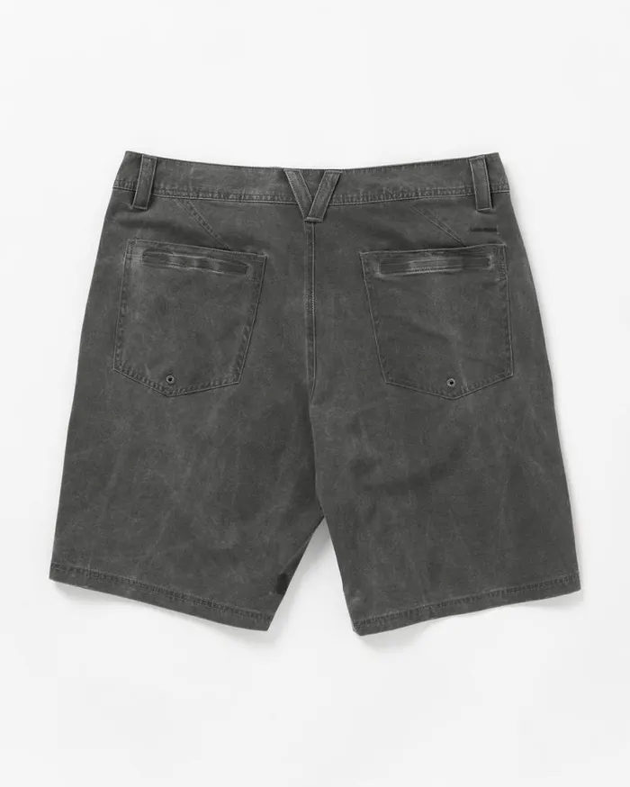 Stone Faded Hybrid Shorts 8211 Stealth Mens Volcom Shorts