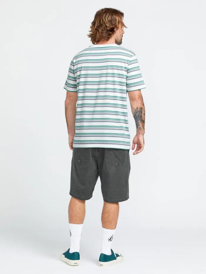 Stone Faded Hybrid Shorts 8211 Stealth Mens Volcom Shorts