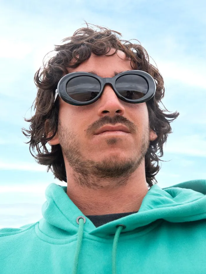 Stoned Sunglasses 8211 Gloss BlackGray MensWomens Volcom Sunglasses