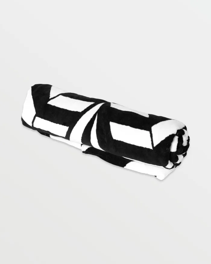 Stoneray Towel 8211 Black White Kids Volcom Accessories