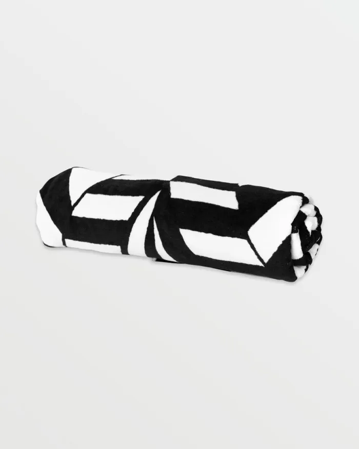 Stoneray Towel 8211 Black White Kids Volcom Accessories
