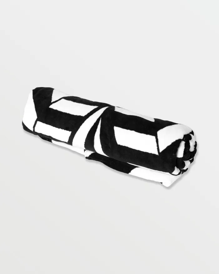 Stoneray Towel 8211 Black White Kids Volcom Accessories