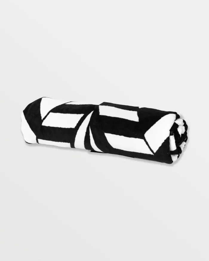 Stoneray Towel 8211 Black White Kids Volcom Accessories
