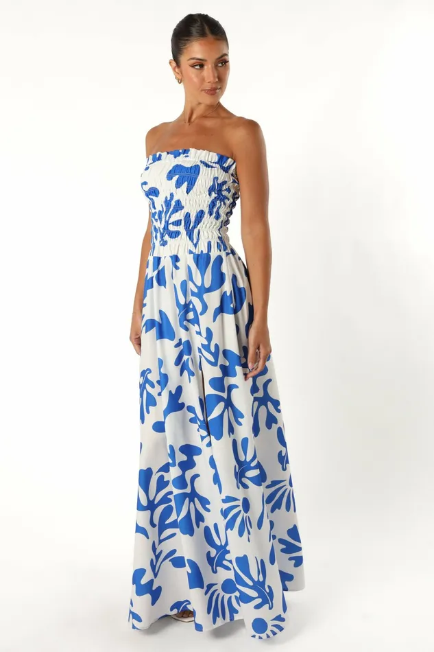 Strapless Dresses Petal and Pup Women Mikaela Maxi Dress Botanica Print