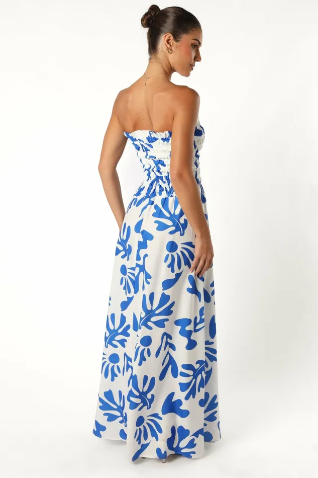 Strapless Dresses Petal and Pup Women Mikaela Maxi Dress Botanica Print