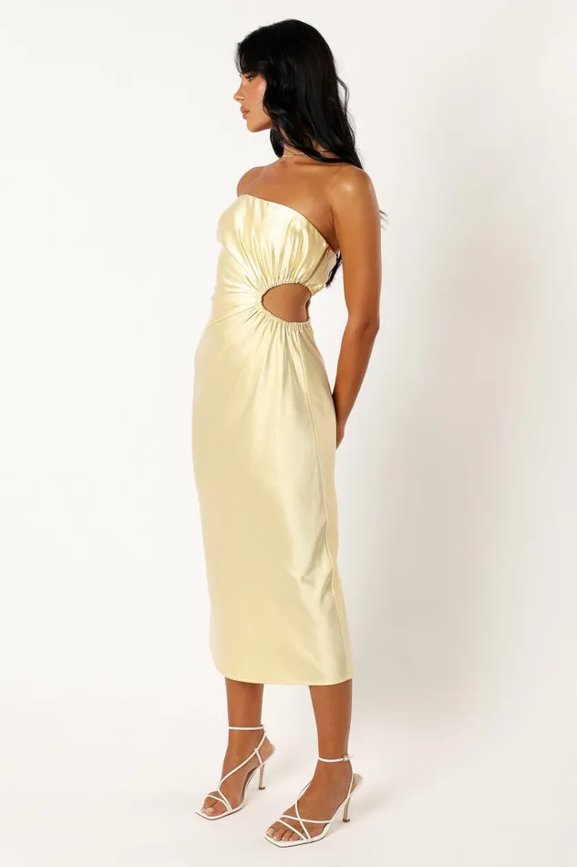 Strapless Dresses Saraya Midi Dress Butter Petal and Pup Women