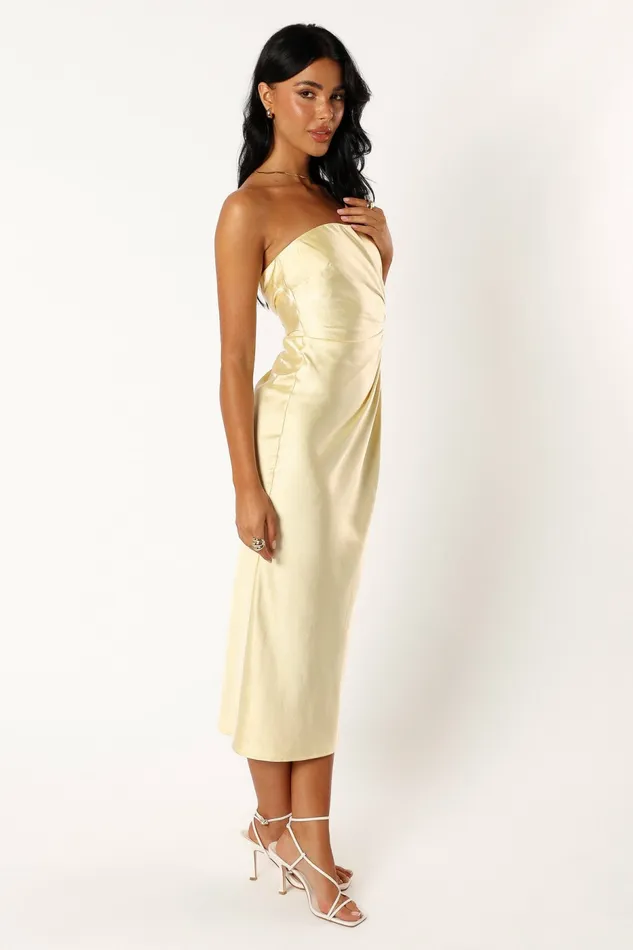 Strapless Dresses Saraya Midi Dress Butter Petal and Pup Women