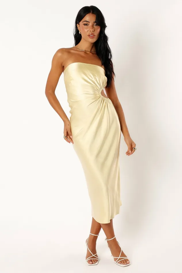Strapless Dresses Saraya Midi Dress Butter Petal and Pup Women