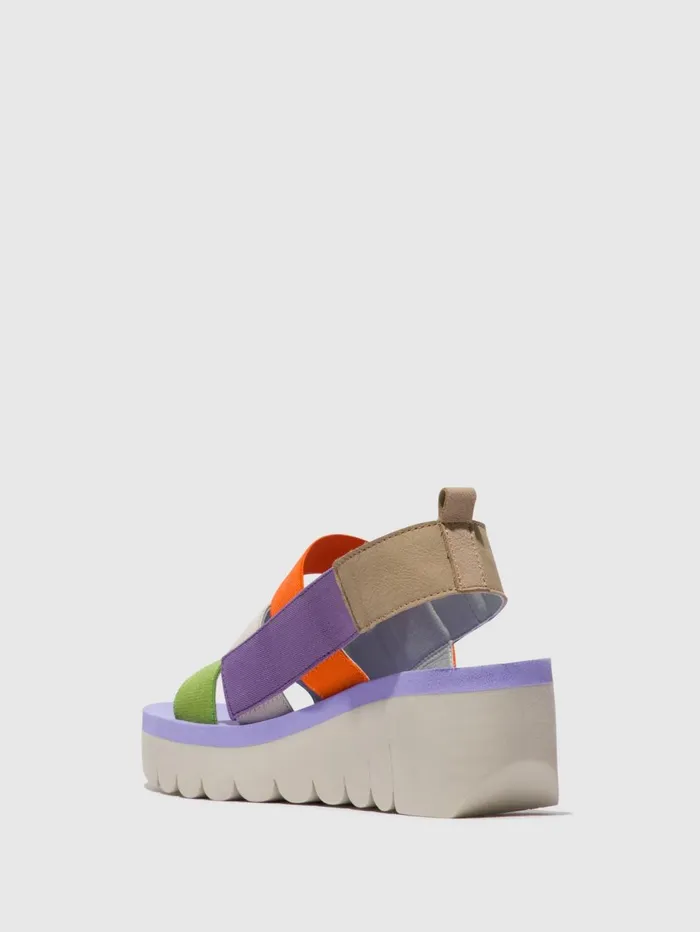 Strappy Sandals YERE847FLY MULTI VIOLA Women Fly London Sandals