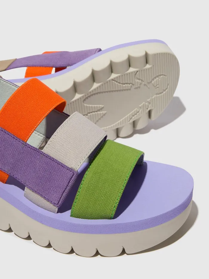 Strappy Sandals YERE847FLY MULTI VIOLA Women Fly London Sandals