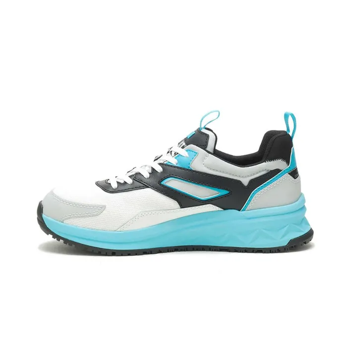 Streamline Runner Carbon Composite Toe Work Shoe Bright Whiteblue Men Cat Footwear Shoes