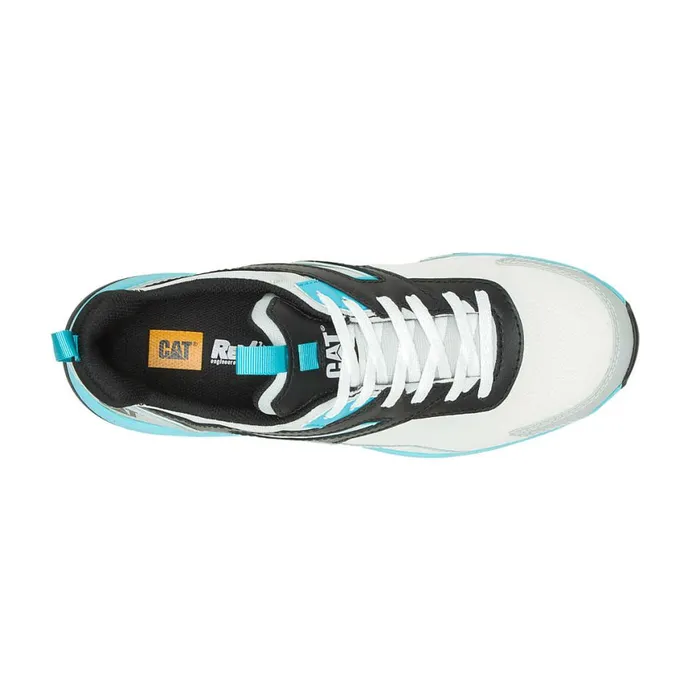 Streamline Runner Carbon Composite Toe Work Shoe Bright Whiteblue Men Cat Footwear Shoes