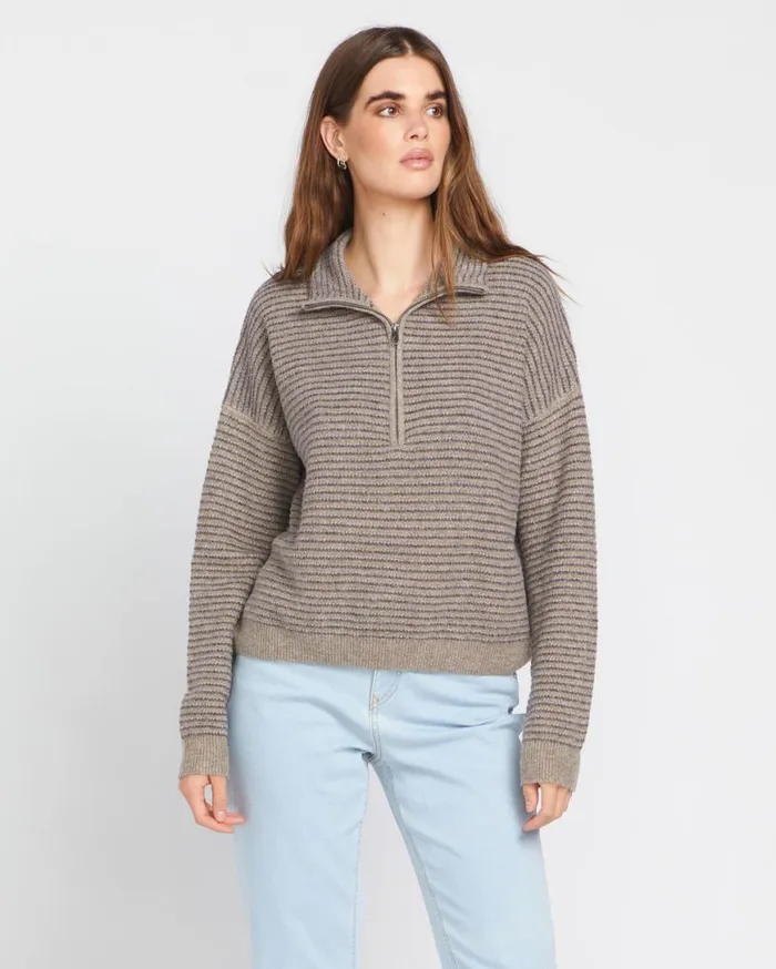 Sun Of Sand Sweater 8211 Dark Grey Womens Volcom Sweaters and Cardigans