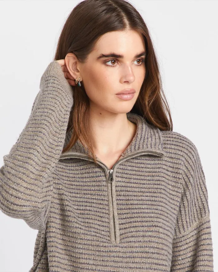 Sun Of Sand Sweater 8211 Dark Grey Womens Volcom Sweaters and Cardigans