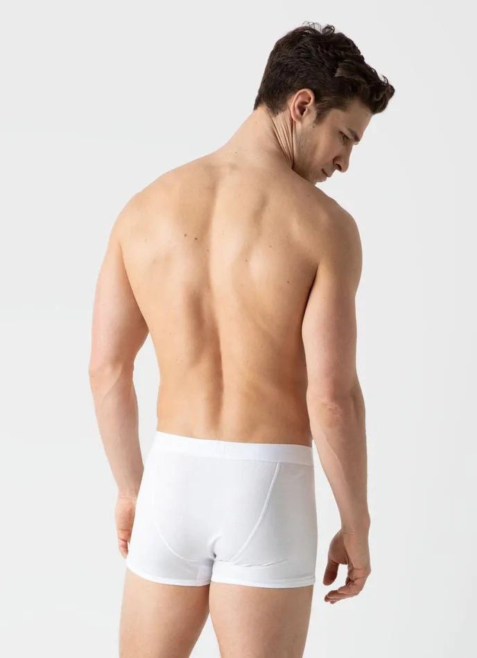 Superfine Cotton Trunks White Men SUNSPEL Trunks and Shorts