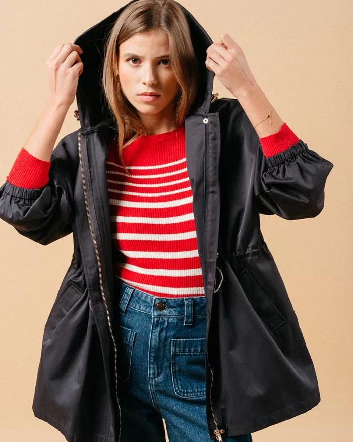 SWEATER ROUGE MADELEINE Shop Grace and Mila Striped Jumpers