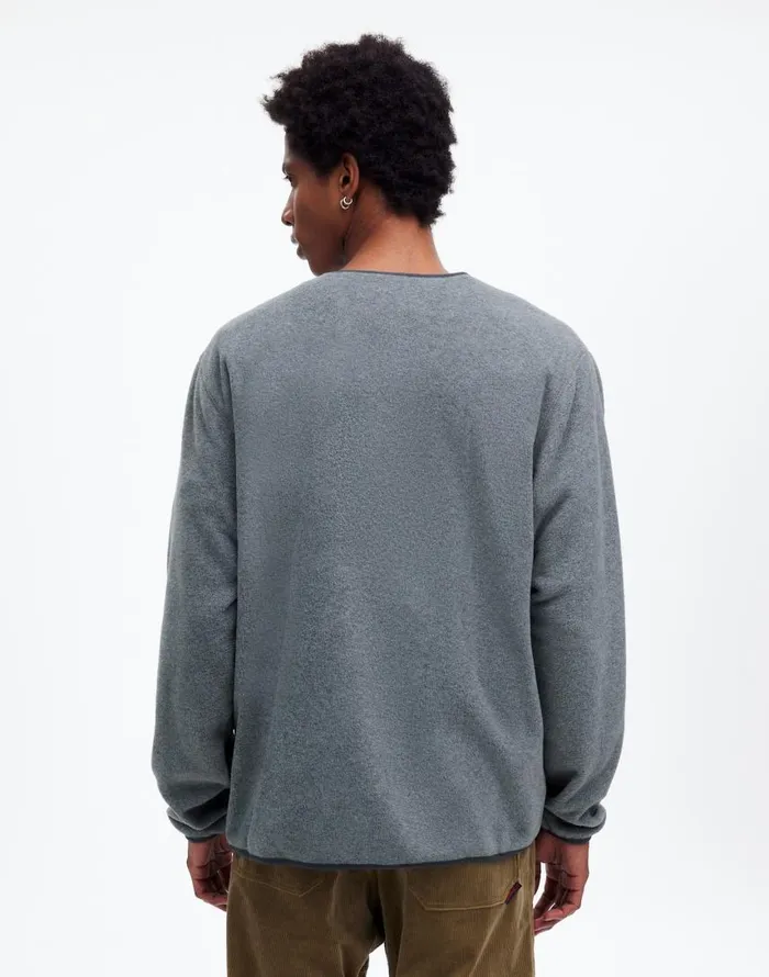 Sweaters Men Madewell Gramicci Fleece Cardigan Heather Charcoal