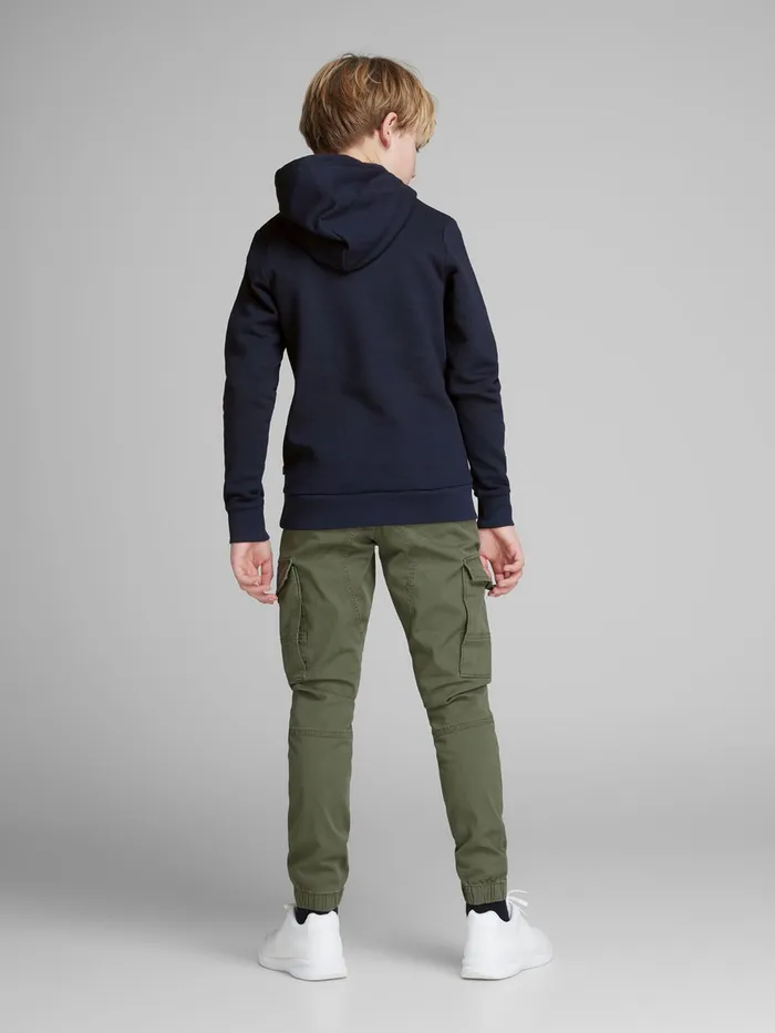 Sweatshirts JACK and JONES Junior BOYS HOODIE Blue Navy Blazer Casaul