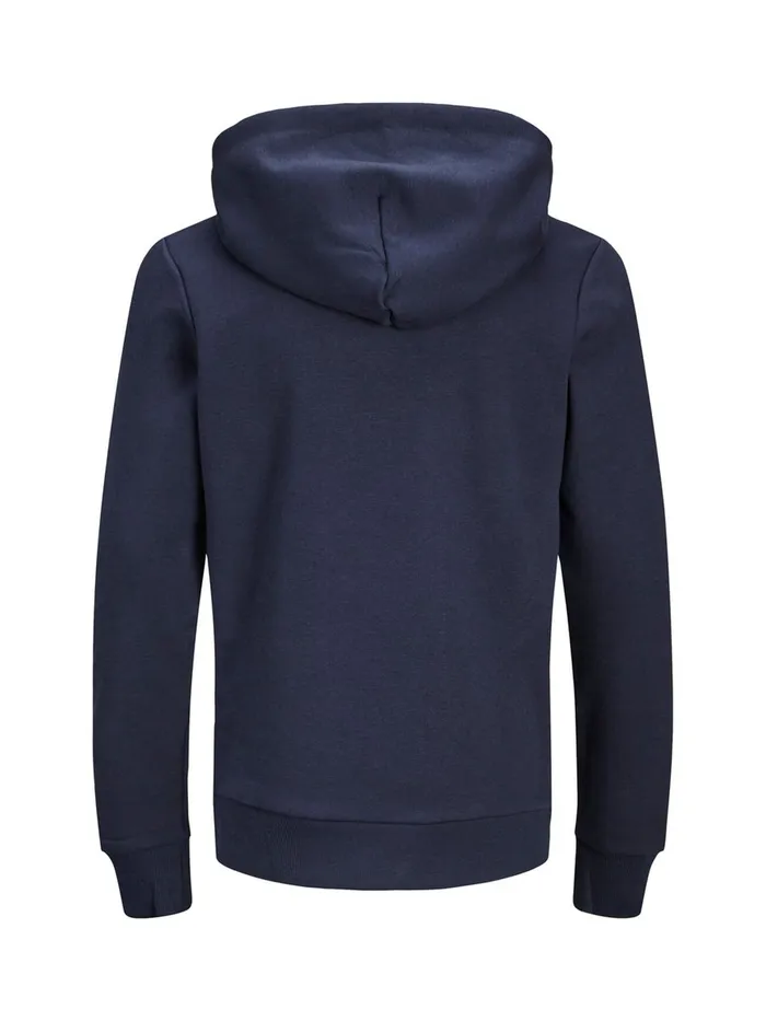 Sweatshirts JACK and JONES Junior BOYS HOODIE Blue Navy Blazer Casaul