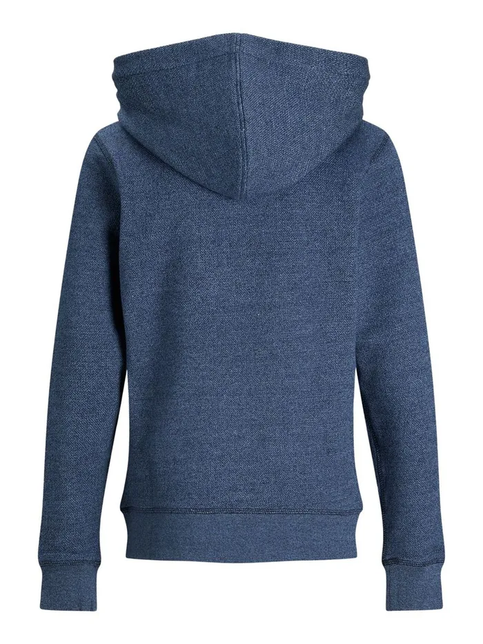Sweatshirts JACK and JONES Junior BOYS ORGANIC COTTON SWEAT HOODIE Blue Navy Blazer Cheap On Sale