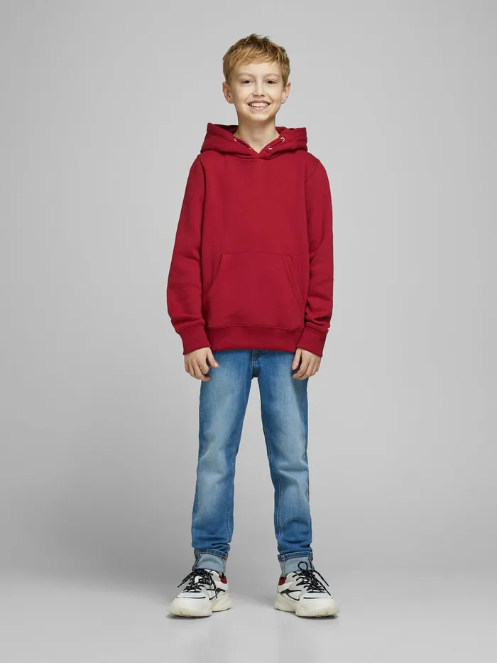 Sweatshirts JACK and JONES Junior BOYS SWEAT HOODIE Red Rio Red Gift Ideas