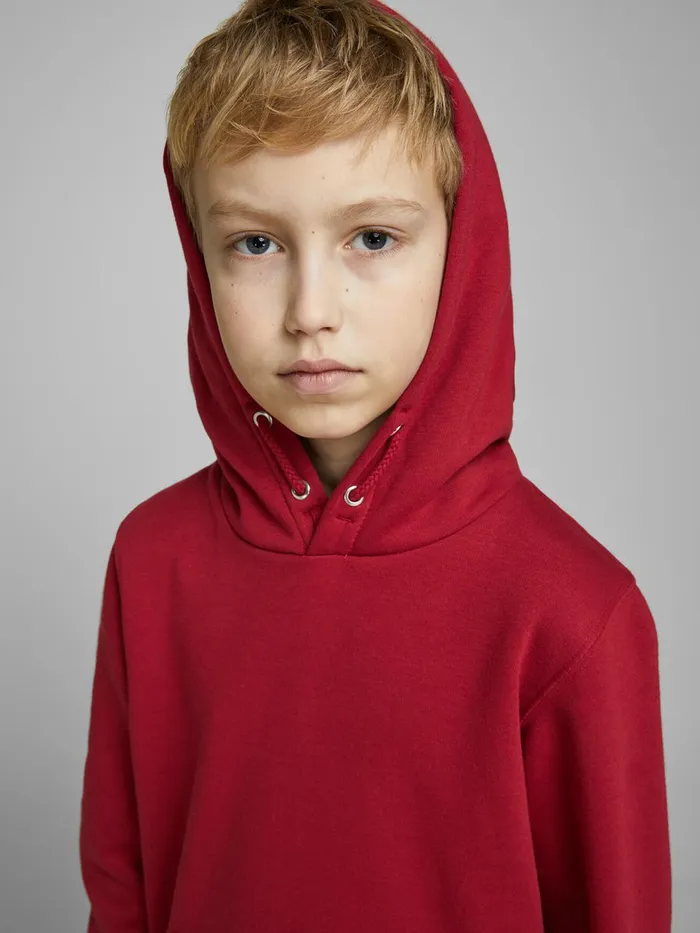 Sweatshirts JACK and JONES Junior BOYS SWEAT HOODIE Red Rio Red Gift Ideas
