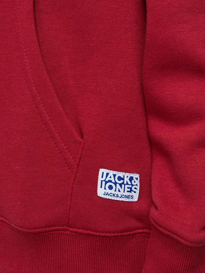 Sweatshirts JACK and JONES Junior BOYS SWEAT HOODIE Red Rio Red Gift Ideas