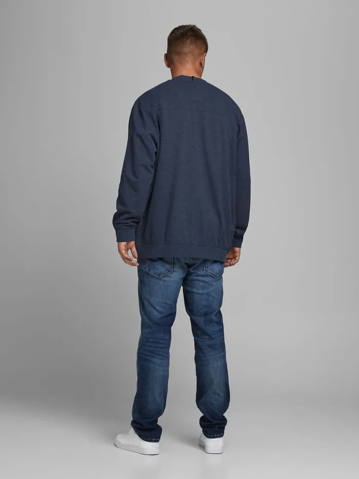 Sweatshirts JACK and JONES Mens BASEBALL PLUS SIZE JACKET Blue Navy Blazer Cheap On Sale