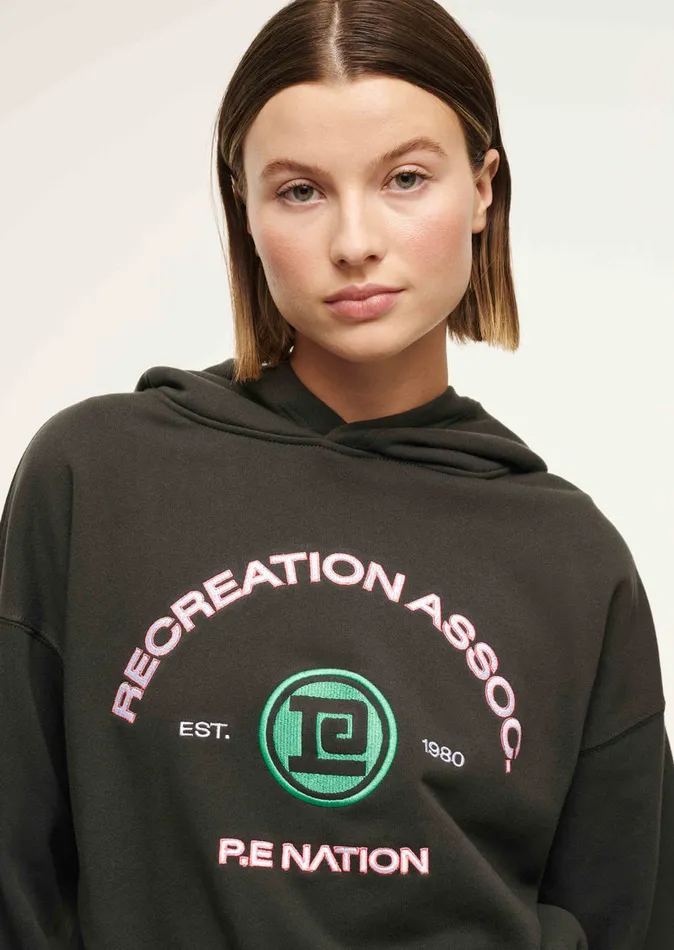 Sweatshirts Women CRESCENT HOODIE IN ASPHALT PE Nation
