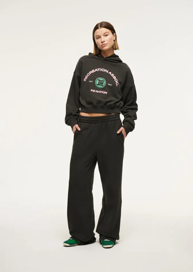 Sweatshirts Women CRESCENT HOODIE IN ASPHALT PE Nation