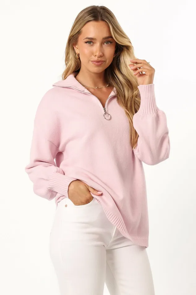 Sweatshirts Women Petal and Pup Whistler Knit Sweater Pink