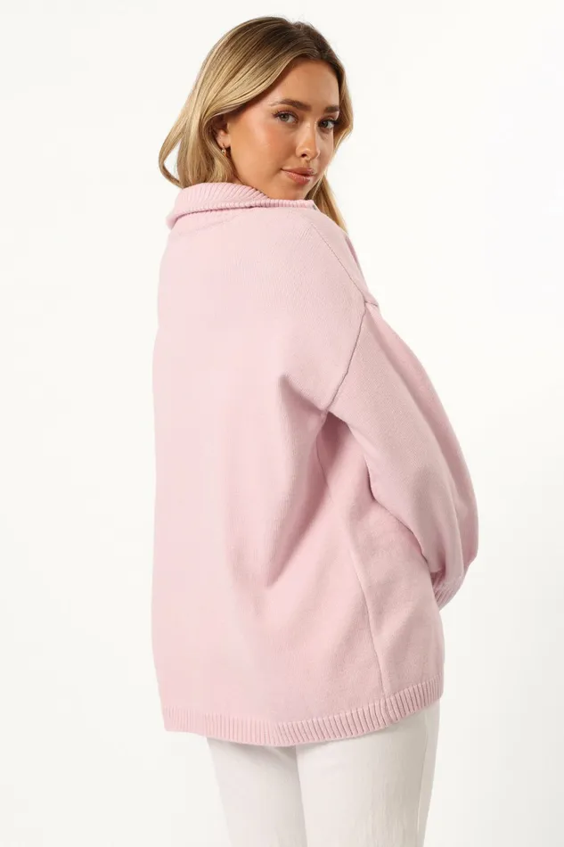 Sweatshirts Women Petal and Pup Whistler Knit Sweater Pink