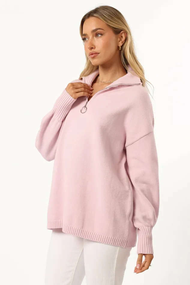 Sweatshirts Women Petal and Pup Whistler Knit Sweater Pink