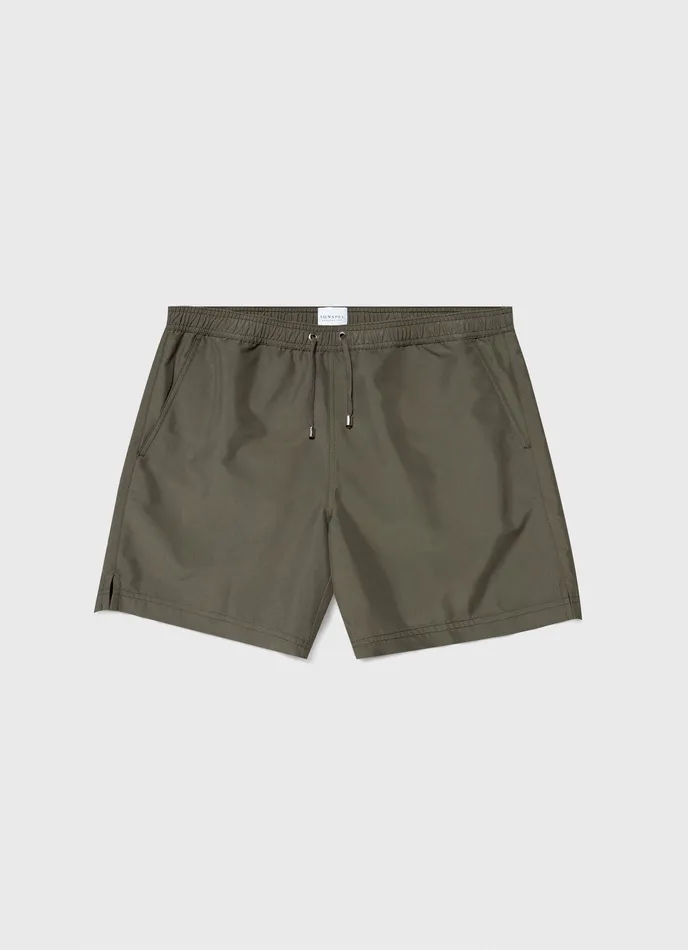 Swimwear Drawstring Swim Shorts Hunter Green ussunspel Men