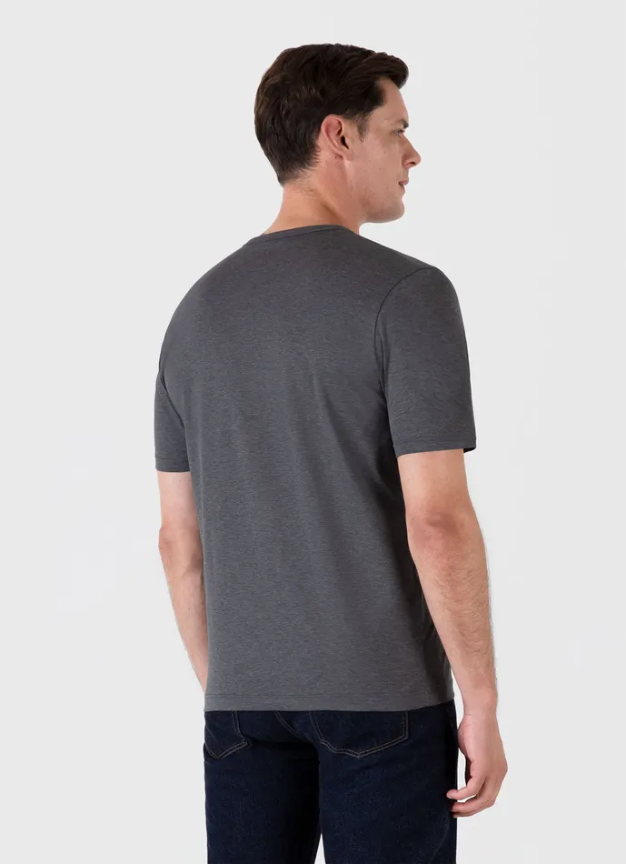Tshirts Classic Tshirt Charcoal Melange ussunspel Men Tshirts Classic Tshirt Charcoal Melange ussunspel Men