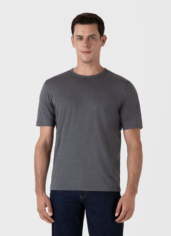 Tshirts Classic Tshirt Charcoal Melange ussunspel Men Tshirts Classic Tshirt Charcoal Melange ussunspel Men