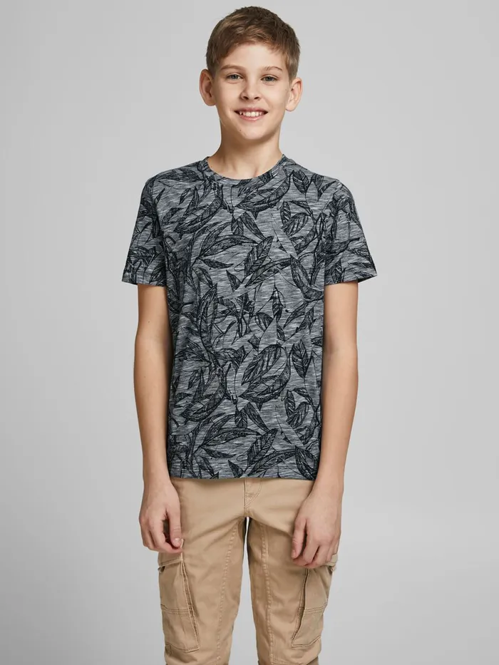 Tshirts JACK and JONES Junior BOYS ALLOVER BOTANICAL PRINT TSHIRT Blue Navy Blazer For Sale Tshirts JACK and JONES Junior BOYS ALLOVER BOTANICAL PRINT TSHIRT Blue Navy Blazer For Sale