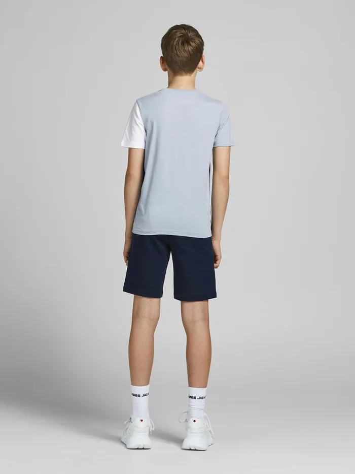 Tshirts JACK and JONES Junior BOYS COLOUR BLOCK TSHIRT Blue Dusty Blue For Sale