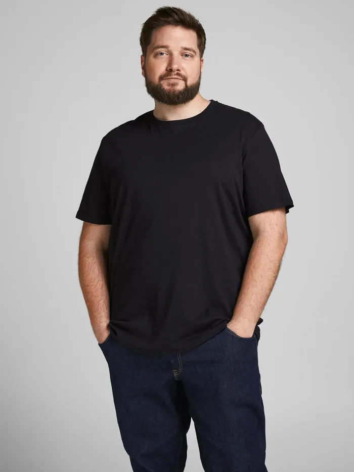 Tshirts JACK and JONES Mens 3PACK BASIC PLUS SIZE TSHIRT White White Gift 4 You