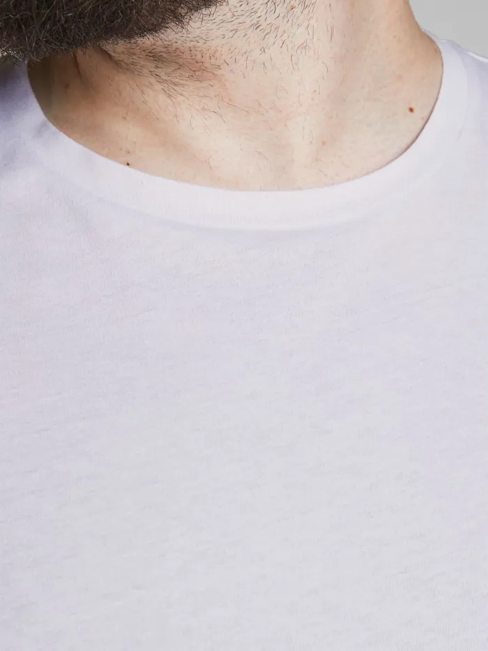 Tshirts JACK and JONES Mens 3PACK BASIC PLUS SIZE TSHIRT White White Gift 4 You