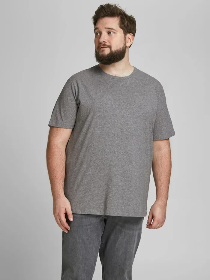 Tshirts JACK and JONES Mens 3PACK BASIC PLUS SIZE TSHIRT White White Gift 4 You