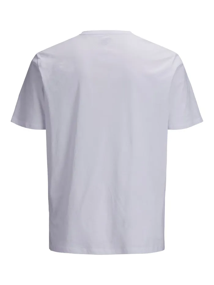 Tshirts JACK and JONES Mens 3PACK BASIC PLUS SIZE TSHIRT White White Gift 4 You