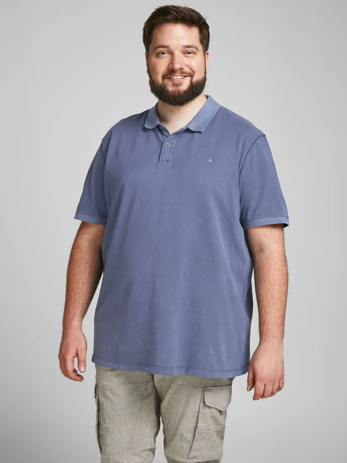 Tshirts JACK and JONES Mens COTTON JERSEY PLUS SIZE POLO Blue Navy Blazer Popular Tshirts JACK and JONES Mens COTTON JERSEY PLUS SIZE POLO Blue Navy Blazer Popular