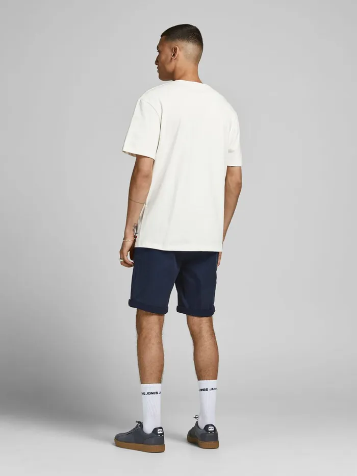 Tshirts JACK and JONES Mens FRENCH PRINT TSHIRT White Cloud Dancer Online