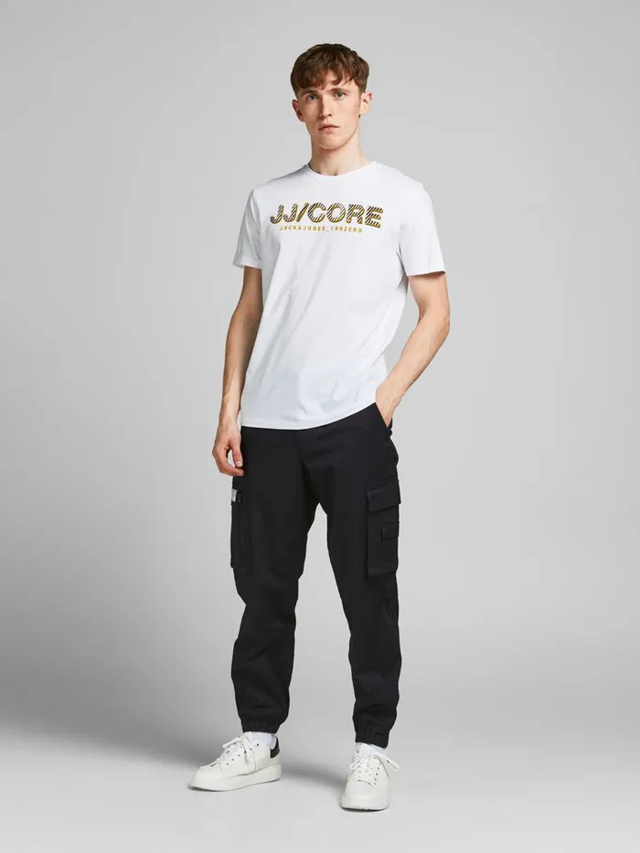 Tshirts JACK and JONES Mens REGULAR FIT TSHIRT White White Gift Ideas