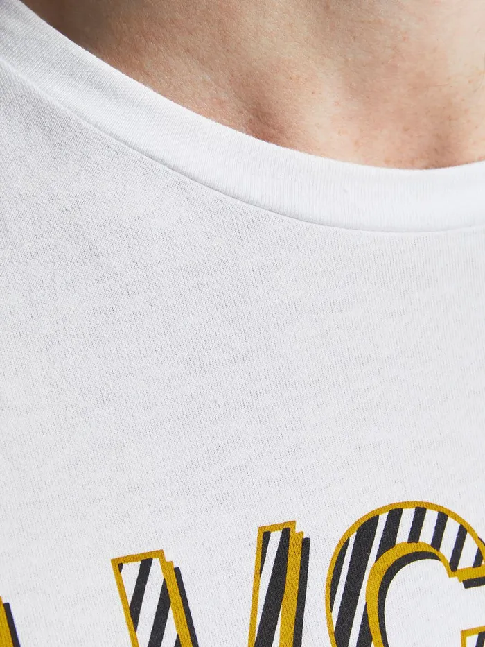 Tshirts JACK and JONES Mens REGULAR FIT TSHIRT White White Gift Ideas