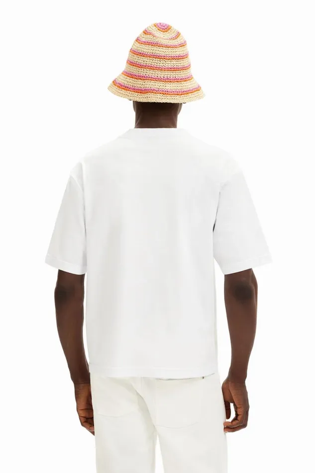 Tshirts Men Desigual Fauv Knit Tshirt White