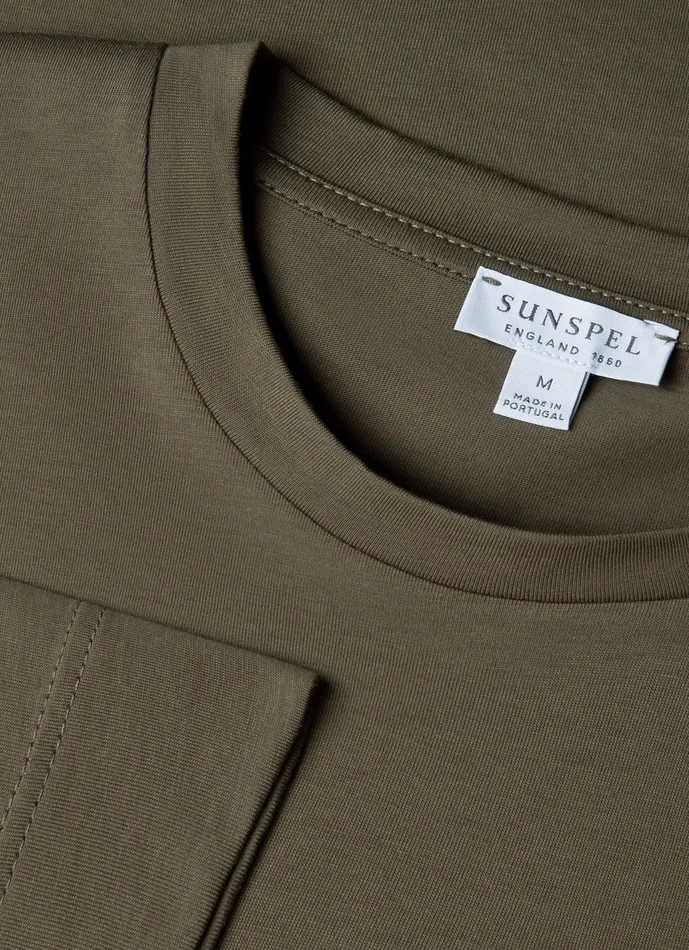 Tshirts Men Long Sleeve Riviera Midweight Tshirt Khaki ussunspel Tshirts Men Long Sleeve Riviera Midweight Tshirt Khaki ussunspel